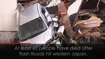 At least 60 dead in Japan flash floods