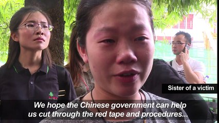 Families of boat disaster victims at hospital for identification