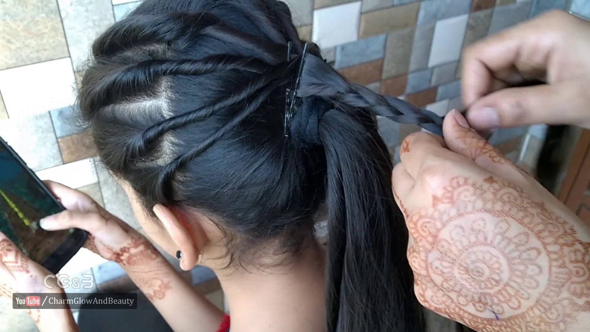 Try this very simple hairstyle. Easy hairstyles for girls and women to be  made at home for any party or occasion - video Dailymotion