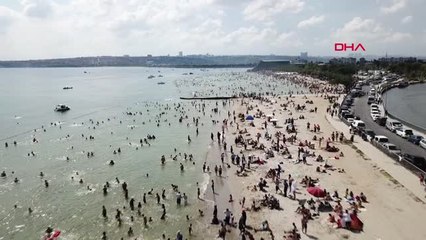 Menekşe Plajı Doldu