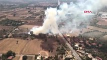 Antalya Arazi Yangını, Evlere Sıçramadan Söndürüldü Hd