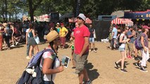 Festival Beauregard. Déjà beaucoup de monde dans le parc
