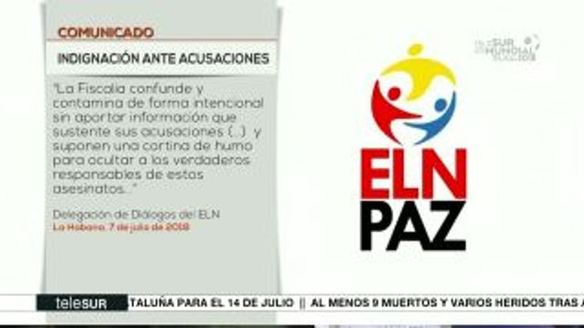 Colombia: ELN rechaza acusaciones sobre asesinatos a líderes sociales
