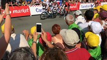 L’arrivée de la deuxième étape du Tour de France