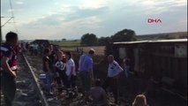 Tekirdağ Yolcu Treni Vagonu Devrildi: Yaralılar Var