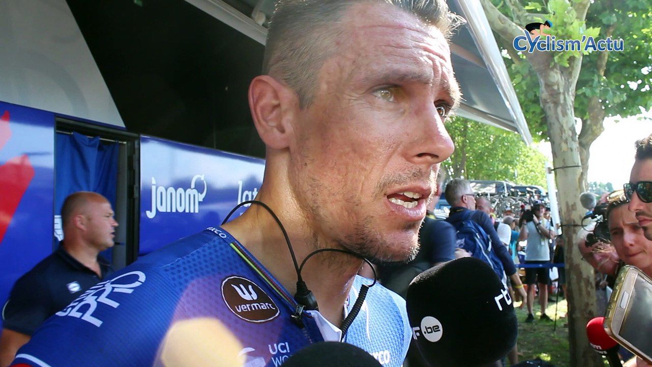 Tour de France 2018 - Philippe Gilbert : Avec Julian Alaphilippe, on ne s'est pas rendu compte qu'il y avait eu une chute"