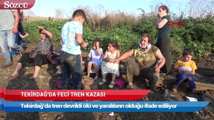 Tekirdağ'da feci tren kazası