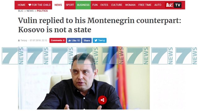 SERBIA ACAROHET ME MALIN E ZI PER KOSOVEN - News, Lajme - Kanali 10