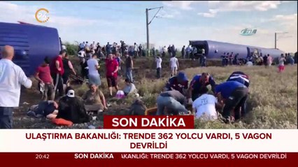 Tren raydan çıktı