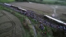 Tren kazasının yaşandığı bölge havadan görüntülendi (2) - TEKİRDAĞ