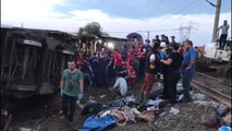 Tren Kazası - Yaralılar Tekirdağ Devlet Hastanesi'ne Getirildi - Tekirdağ