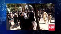 در دومین‌روز اعتراضات ضد حکومت در شهر میمنه روز چهارشنبه (۱۳ سرطان) در واکنش به بازداشت فرمانده نظام‌الدین قیصاری، این اعتراضات به‌خشونت گرایید.