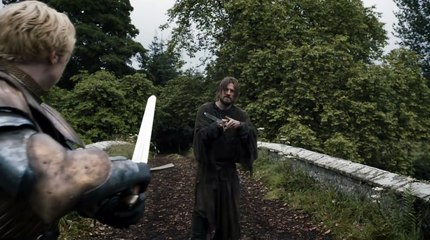 GoT 3x2 Jaime Lannister and Brienne of Tarth Sword Fight scene HD