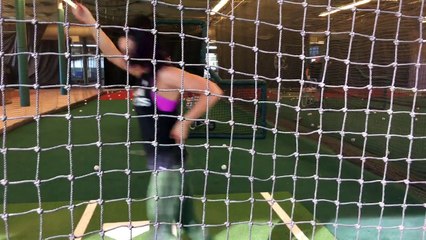 Peyton Royce - A little bit of batting practice never hurt anyone... especially when is at the Cubs Spring Training Facility