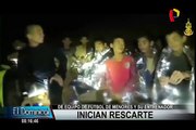 Empezó rescate de niños atrapados en una cueva de Tailandia