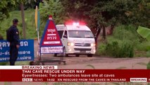 Thai cave rescue:  First boys rescued - BBC News