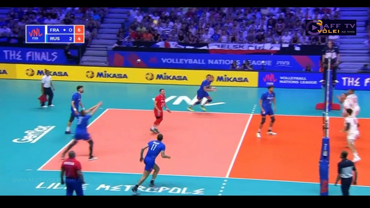 3º SET - FRANÇA X RUSSIA - FINAL LIGA DAS NAÇÕES - 2018