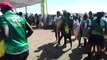 Zanu PF supporters dancing at phelandaba Stadium ahead of the Presidential rally.