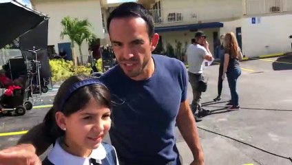 Detrás de cámaras del tiroteo en el hotel en Al Otro Lado Del Muro