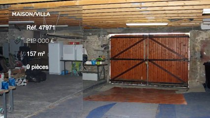A vendre - Maison/villa - VALLON-SUR-GEE (72540) - 9 pièces - 157m²