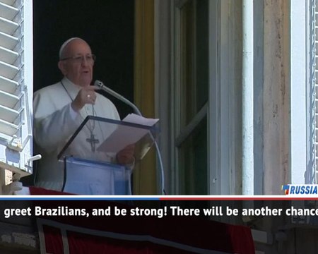 Pope sends sympathy to Brazil fans