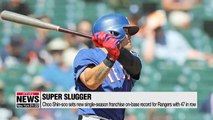 Choo Shin-soo breaks Texas Rangers' single-season on-base record
