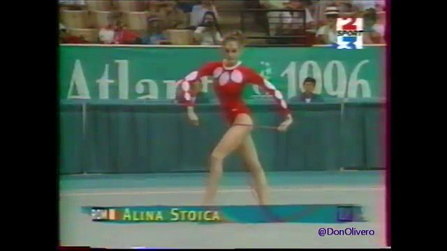 Alina STOICA (ROM) rope - 1996 Atlanta Olympics Qualifs