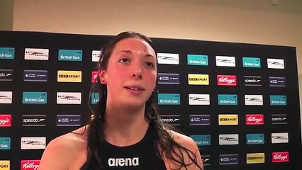 Amy Smith wins 50m Freestyle silver at the British Champs 2012