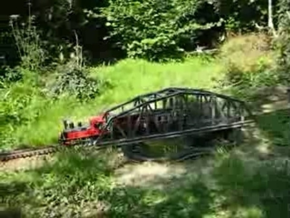 Train de jardin pont