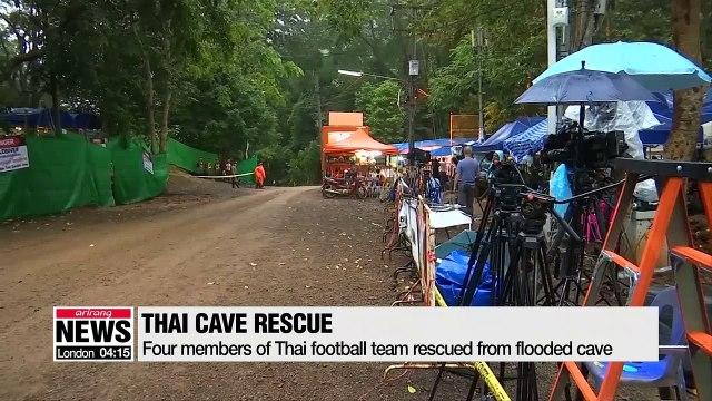 Four members of Thai football team rescued from flooded cave