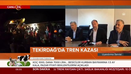 Tekirdağ'daki tren kazası