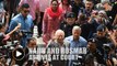 Cries of 'Bebas Najib' and 'Hidup Najib' ring out as Najib arrives at court