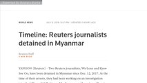 Reuters Journalists Detained In Myanmar Receive Verdict June 9th