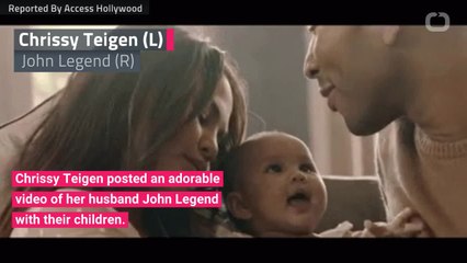 Vid Of John Legend As Dad Posted By Chrissy Teigen