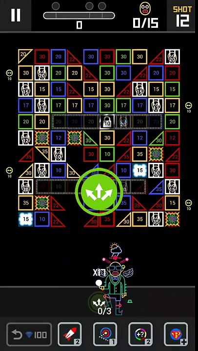 BBTAN2 - Level 584 solution