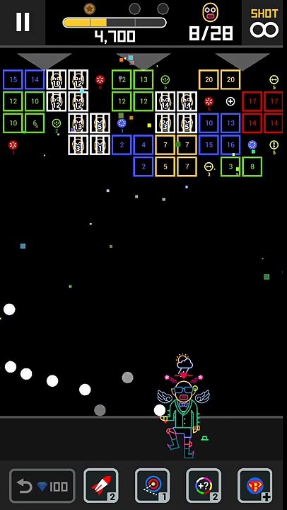 BBTAN2 - Level 585 solution