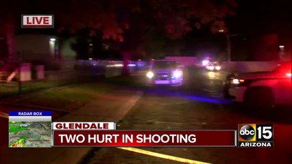 Two hurt in Glendale shooting, suspect at large