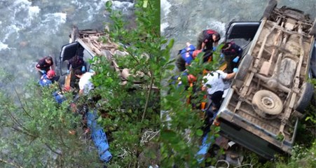 Yayla Dönüşü Kamyonet Dereye Uçtu: Baba-Oğul Feci Şekilde Can Verdi