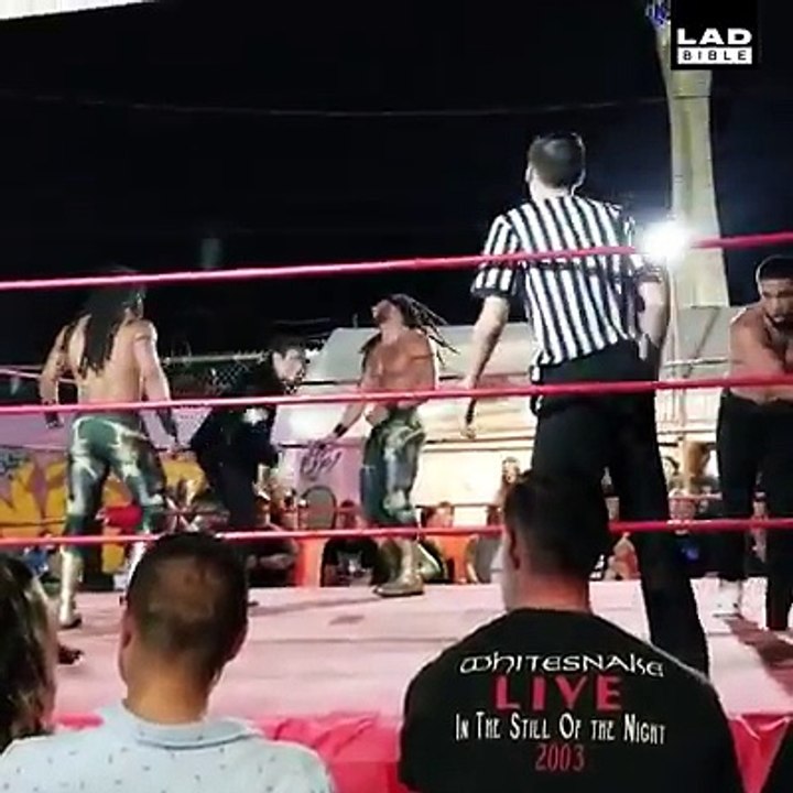 This Michael Jackson wrestler has the best finishing move ever! Future Stars Of Wrestling