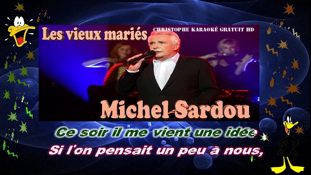 Michel Sardou - Les vieux mariés KARAOKE / INSTRUMENTAL