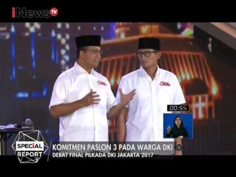 Anies : Mayoritas Warga Jakarta Inginkan Gubernur Baru Untuk Perubahan - Debat Pilkada DKI III