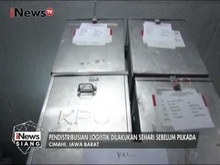 Pendistribusian Logistik Pilkada di Cimahi Baru Dilakukan Esok Hari - iNews Siang 13/02
