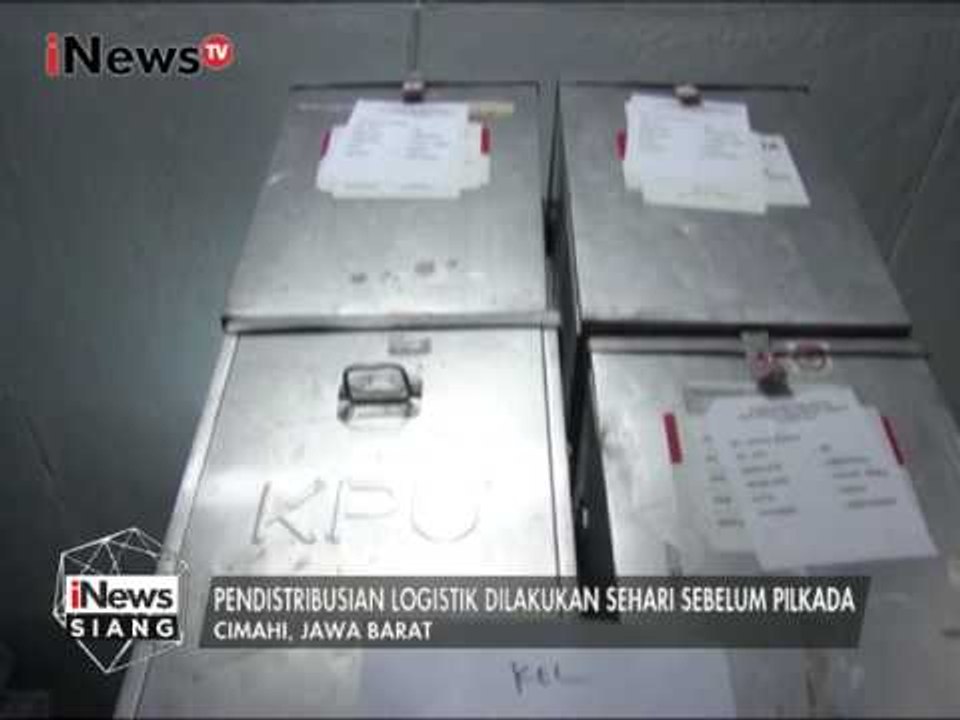 Pendistribusian Logistik Pilkada di Cimahi Baru Dilakukan Esok Hari - iNews Siang 13/02