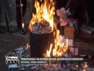 3.929 Surat Suara yang rusak di musnahkan - iNews Pagi 14/02