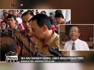 Mahfud MD : Tidak berhentikan Ahok, melanggar UU Pemerintahan Daerah - iNews Pagi 14/02