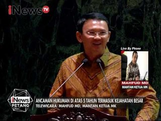 Telewicara : Mahfud MD, Kontroversi jabatan Ahok - iNews Petang 13/02