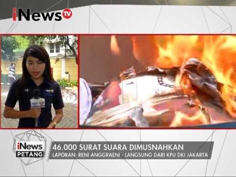 Live Report : Reni Anggraeni : 46.000 surat suara dimusnahkan - iNews Petang 14/02