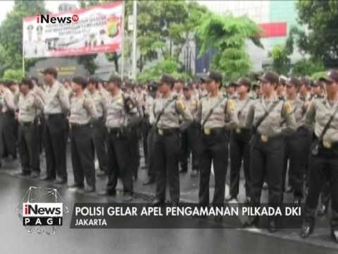 Personel gabungan gelar apel pengamanan Pilkada DKI - iNews Pagi 15/02