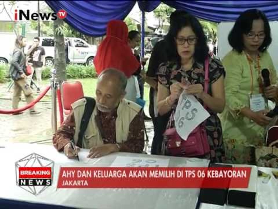 TPS 06 Lokasi Tempat AHY Memilih Dijaga Ketat Polisi - Breaking News 15/02