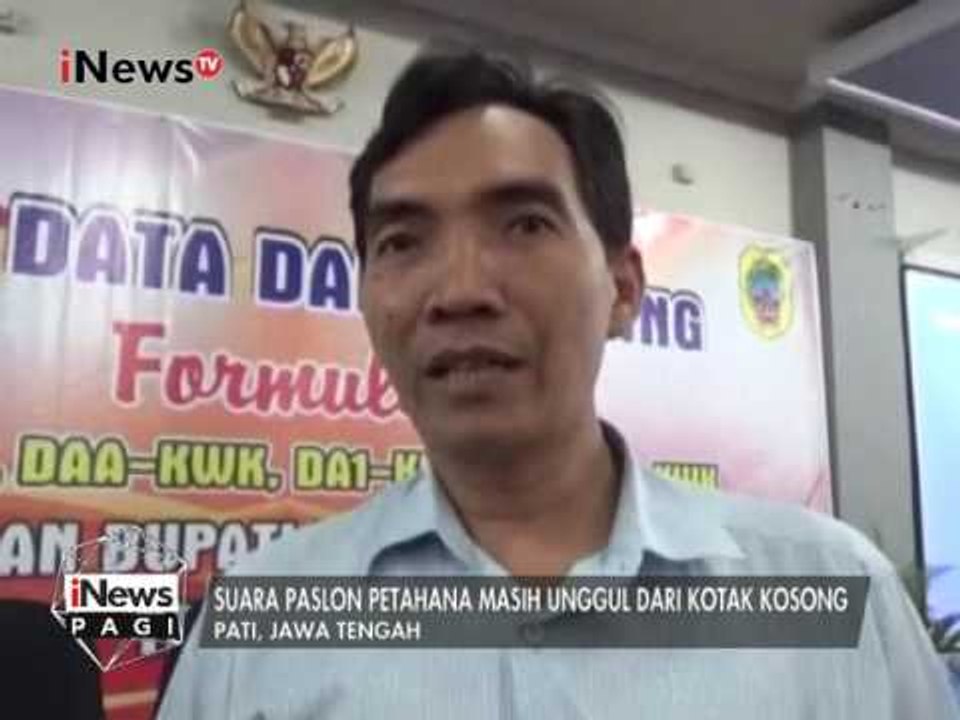 Suara Paslon Petahana di Pati, Jateng masih mengguli perolehan suara - iNews Pagi 17/02